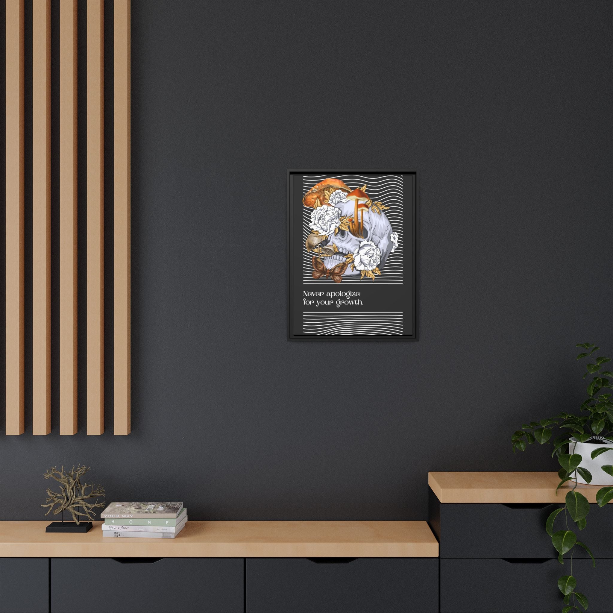Never Apologize For Your Growth Inspirational Art Print | Transformation Wall Art