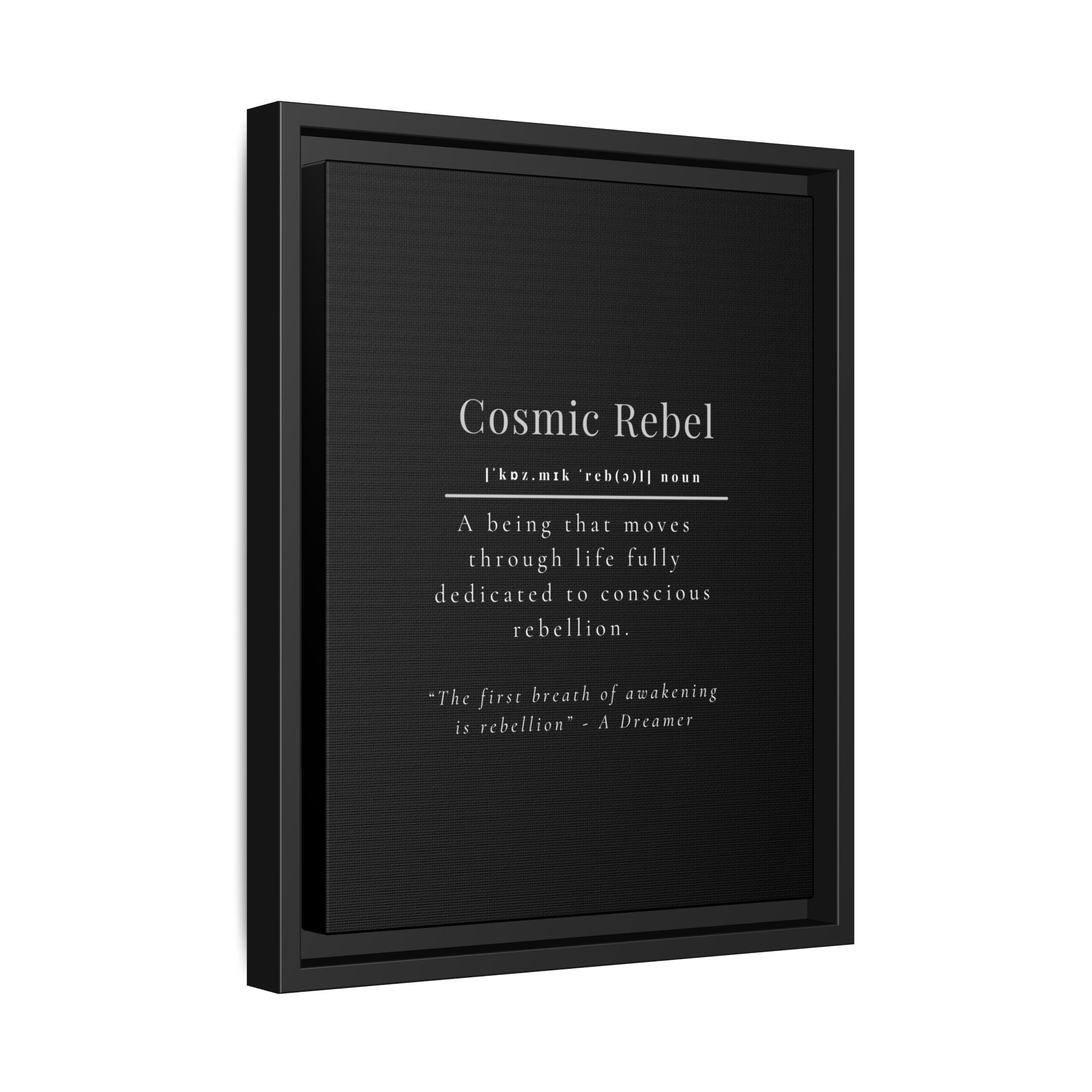 Cosmic Rebel Definition Typography Print | Inspirational Consciousness Art