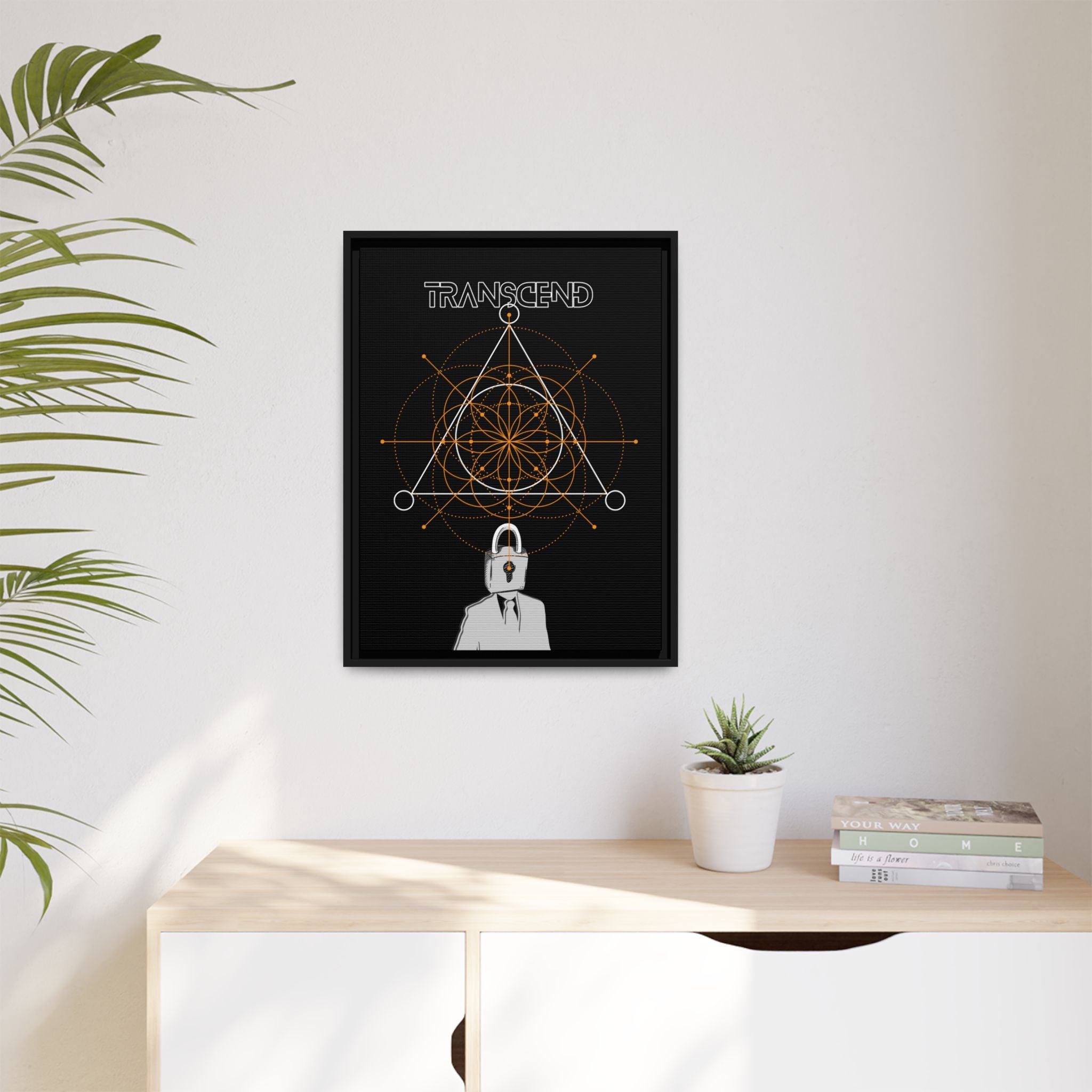 Transcend Sacred Geometry Art Print | Spiritual Awakening Wall Art