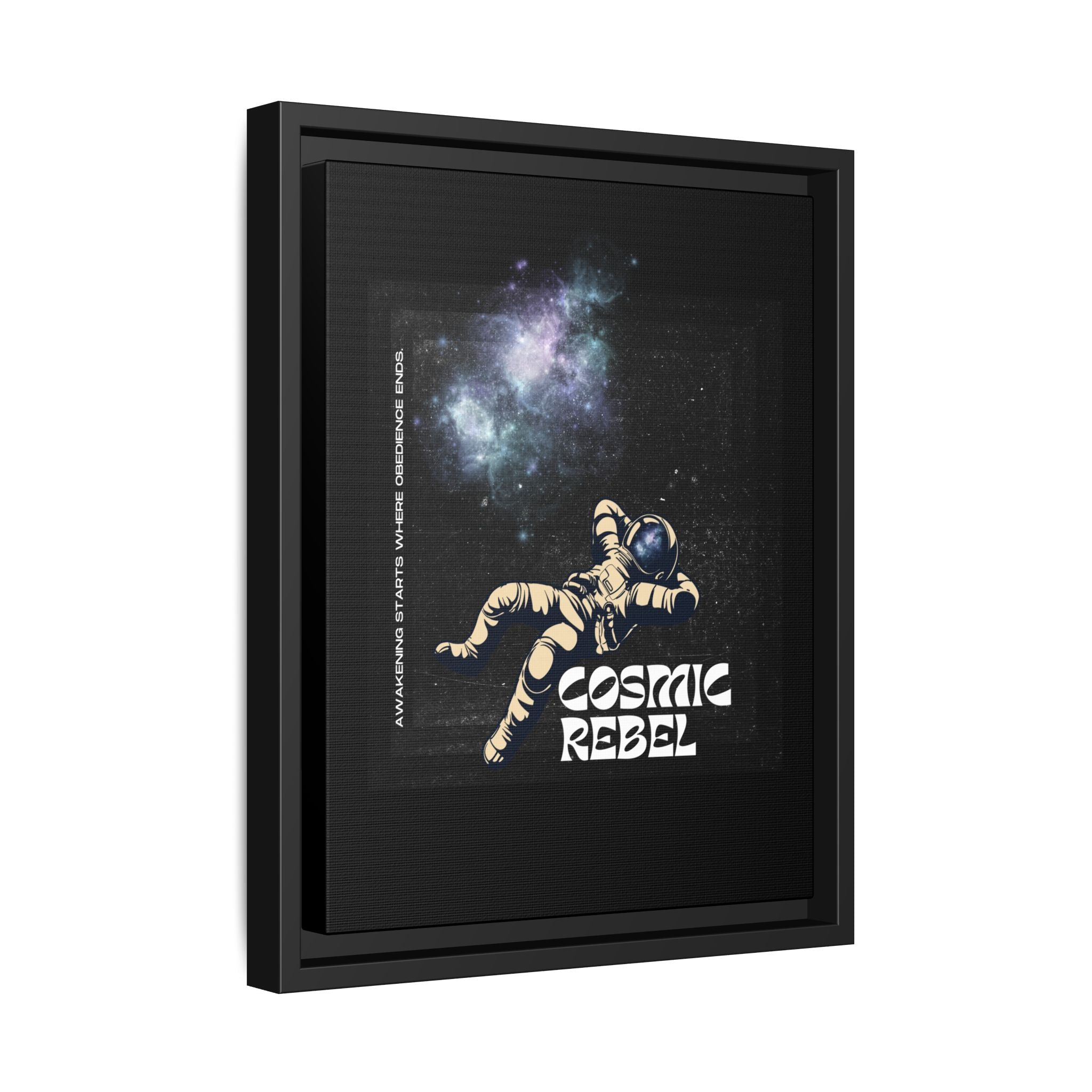 Cosmic Rebel Space Art Print | Astronaut Galaxy Wall Art | Inspirational Cosmic Poster