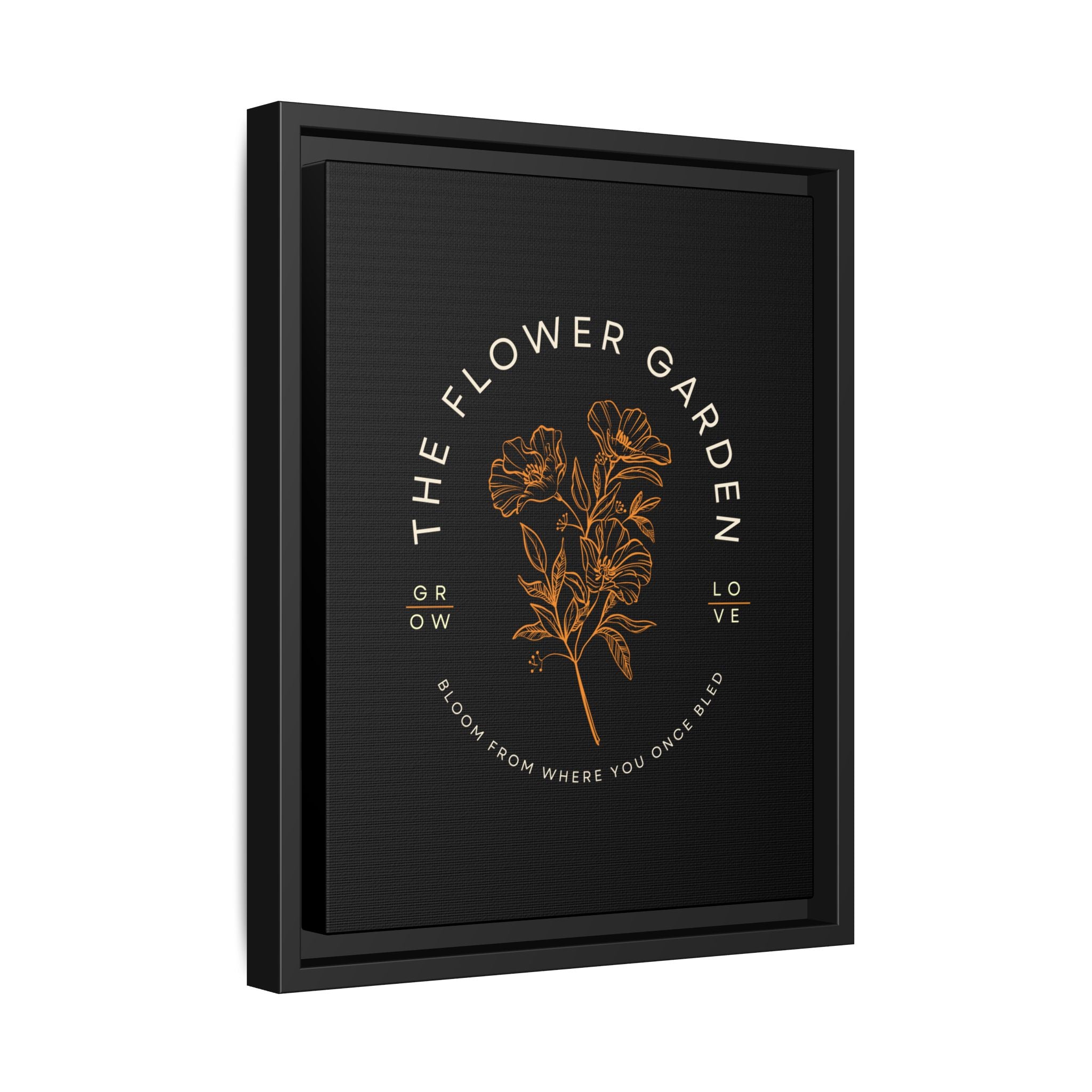 The Flower Garden Botanical Line Art Print | Growth & Renewal Wall Art